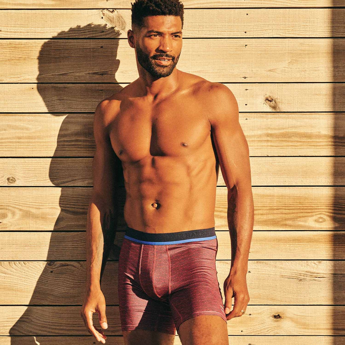 The BreezeKnit Boxer Brief | Red Waves