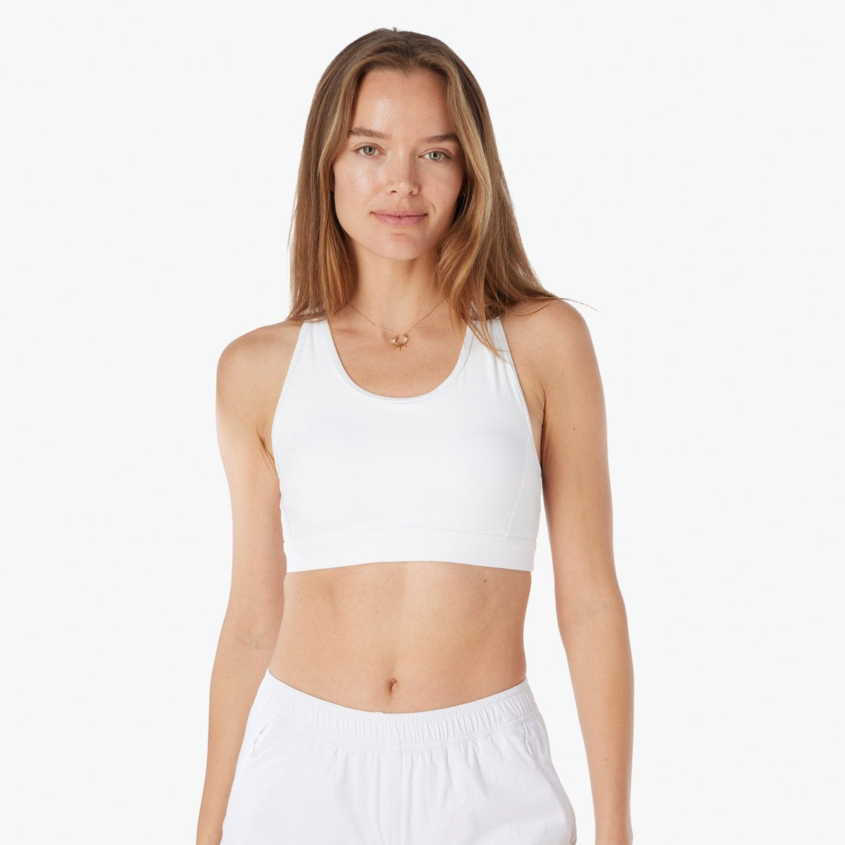 The Corliss Sports Bra | White