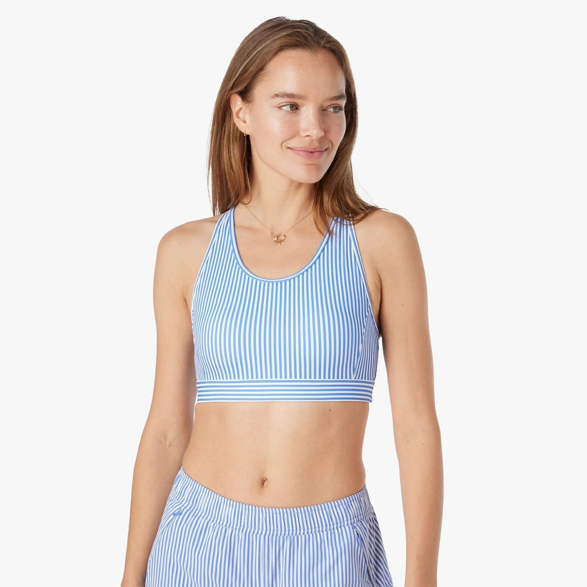 The Corliss Sports Bra | Sailing Stripe