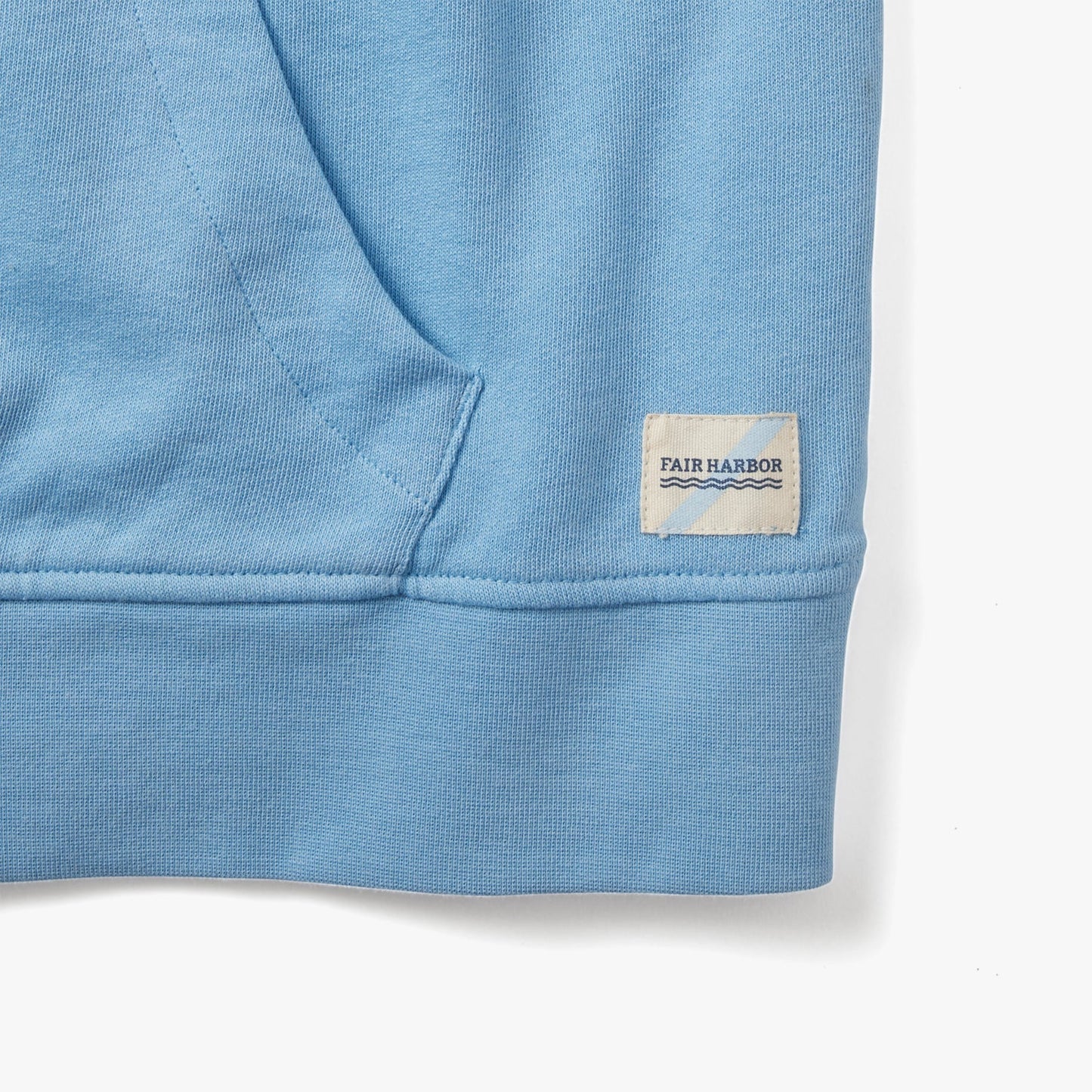 The Vintage-Wash Saltaire Hoodie | Surf Blue