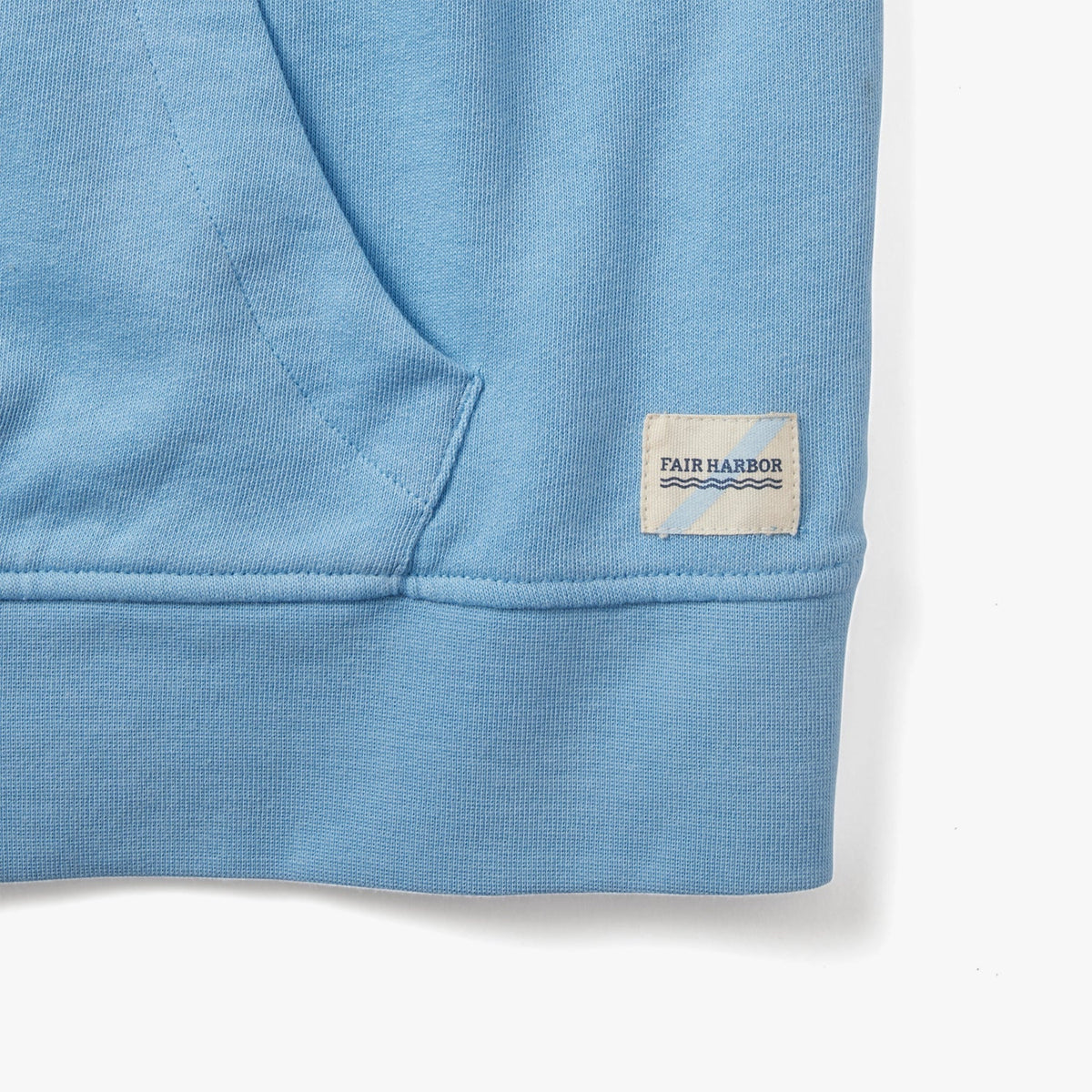 The Vintage-Wash Saltaire Hoodie | Surf Blue