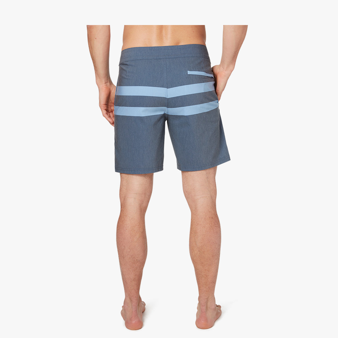 The Nautilus Boardshort | Navy Stripe