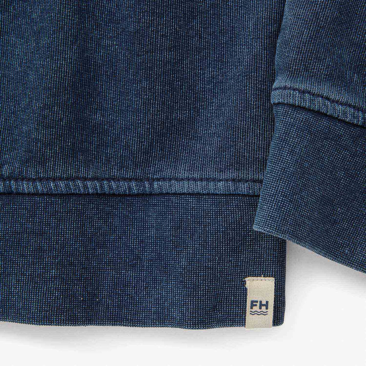 The Vintage-Wash Saltaire Crewneck | Navy