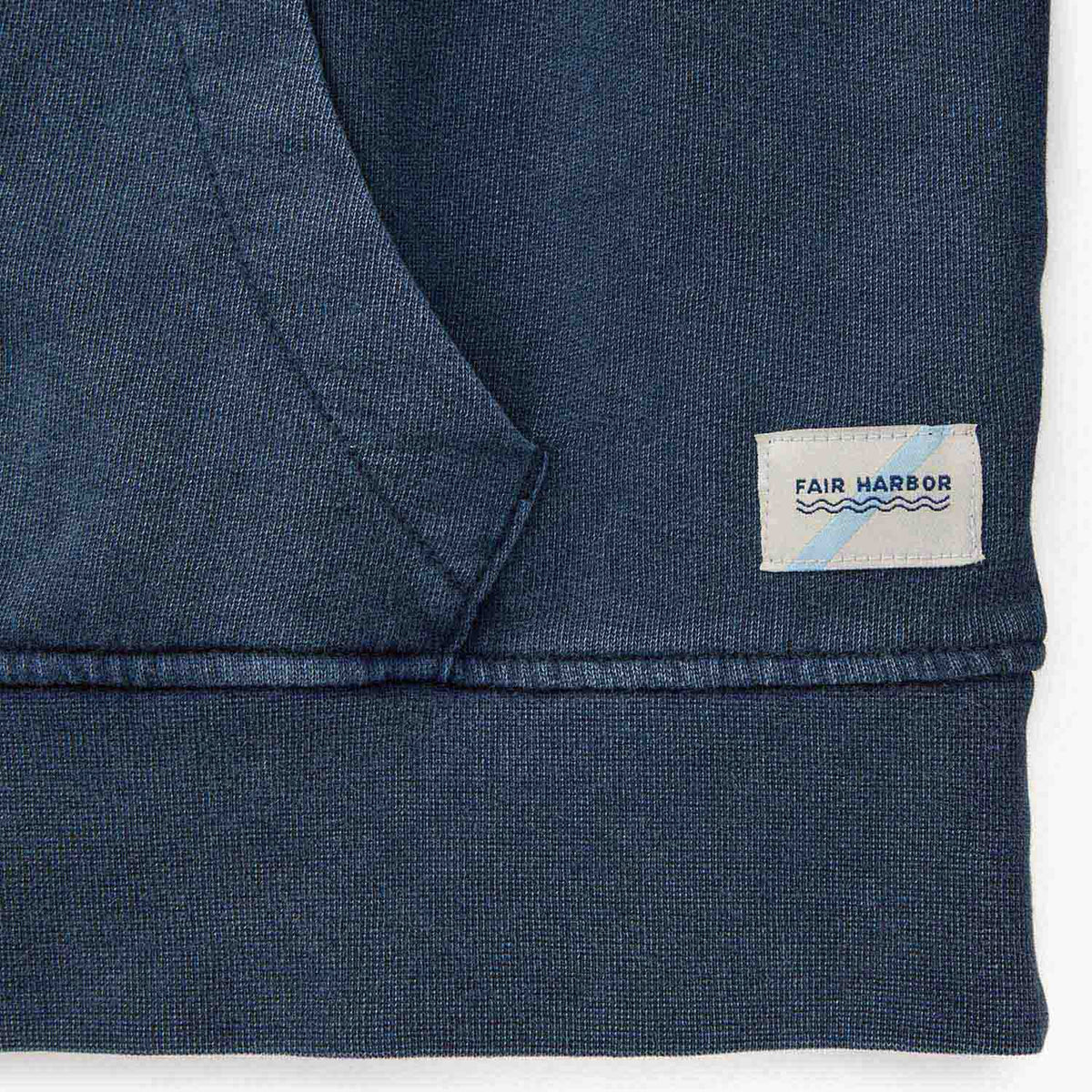 The Vintage-Wash Saltaire Hoodie | Navy