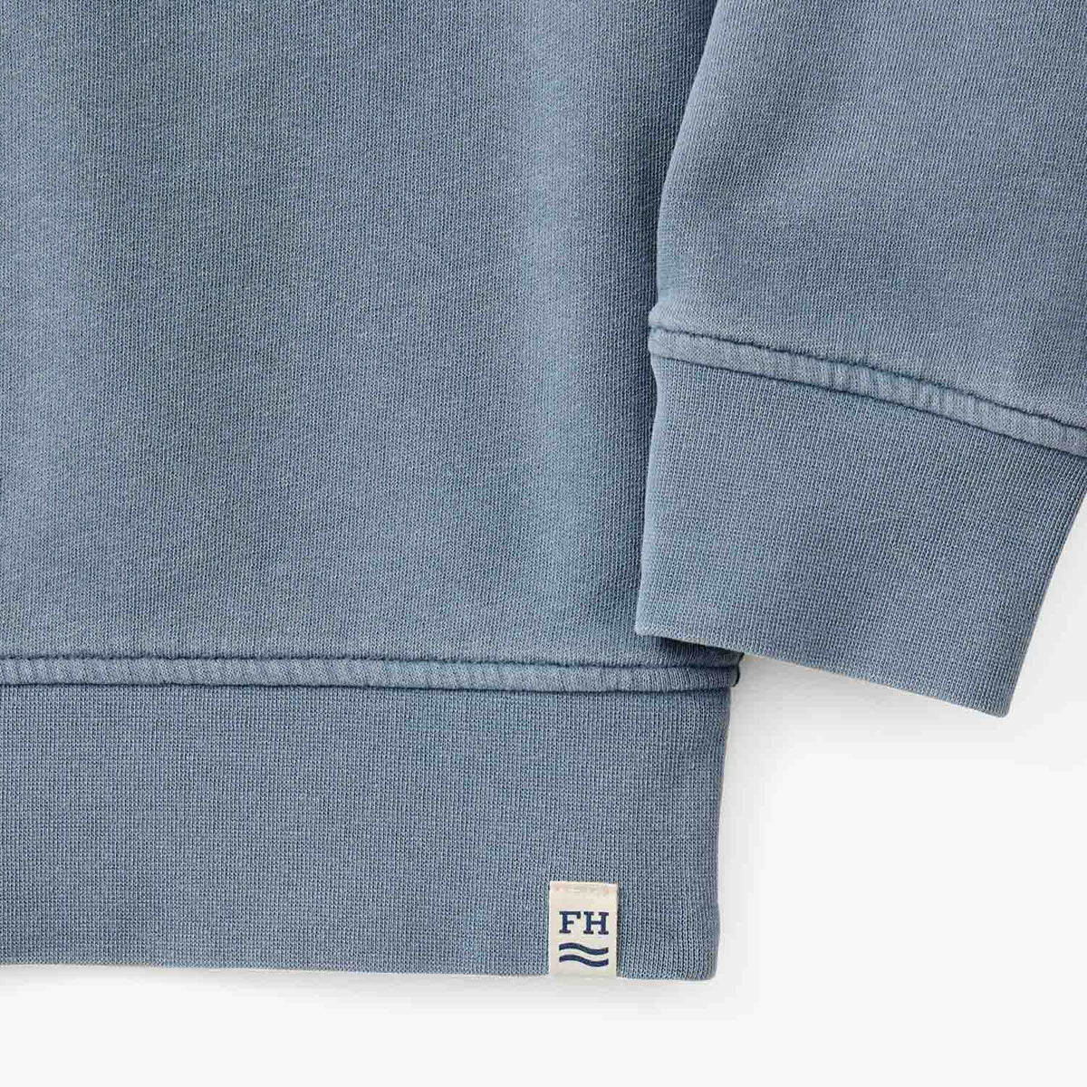 The Vintage-Wash Saltaire Crewneck | Slate