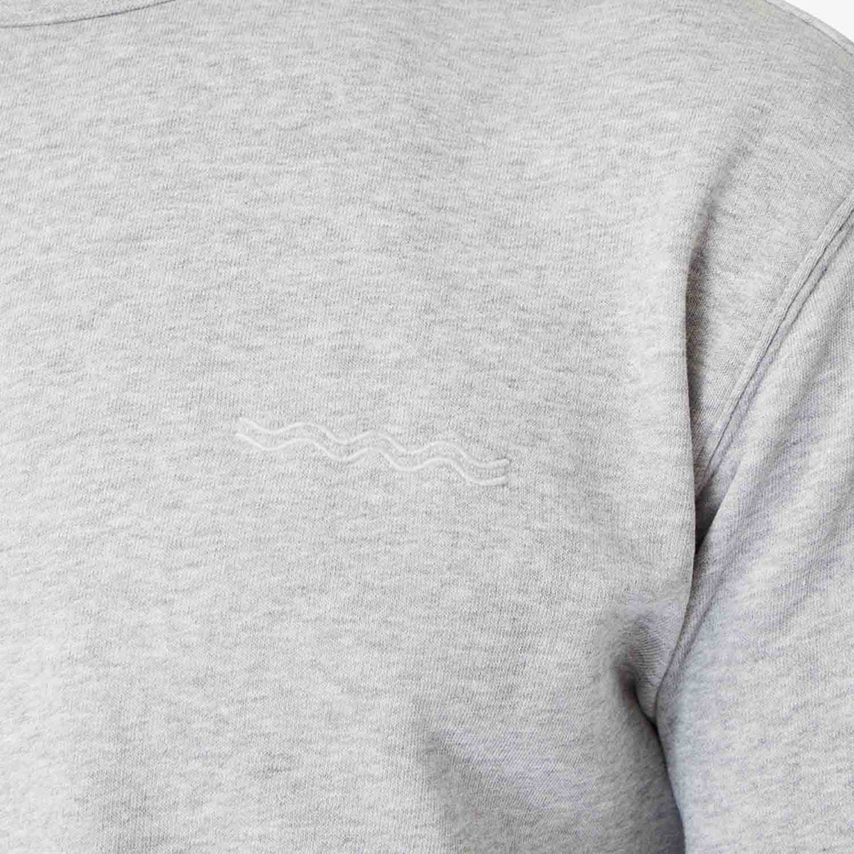 The Vintage-Wash Saltaire Crewneck | Heather Grey