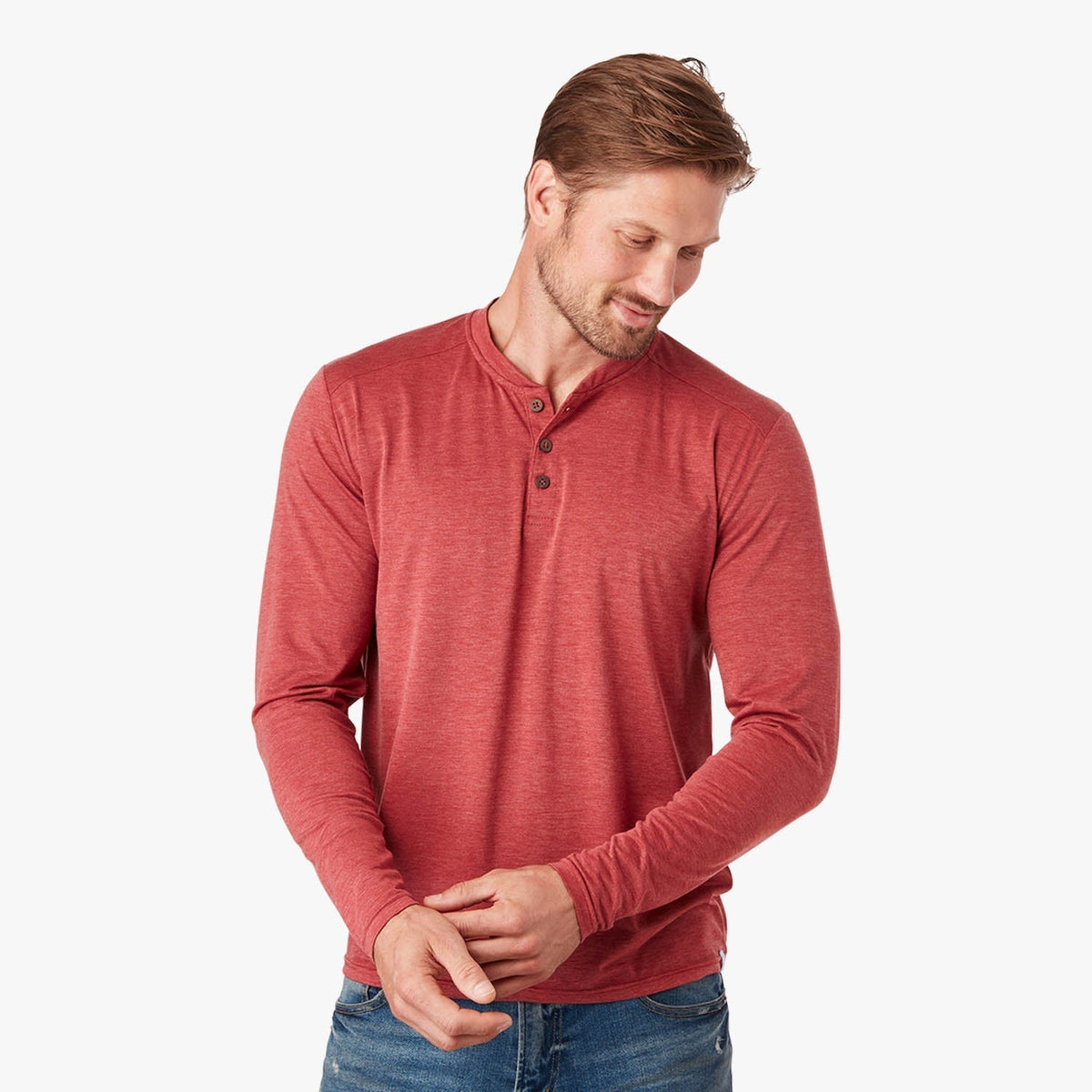 The SeaBreeze Henley | Washed Red