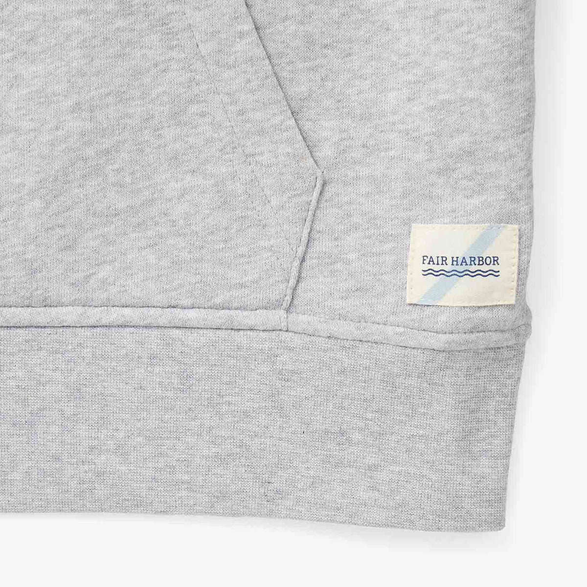 The Vintage-Wash Saltaire Hoodie | Heather Grey