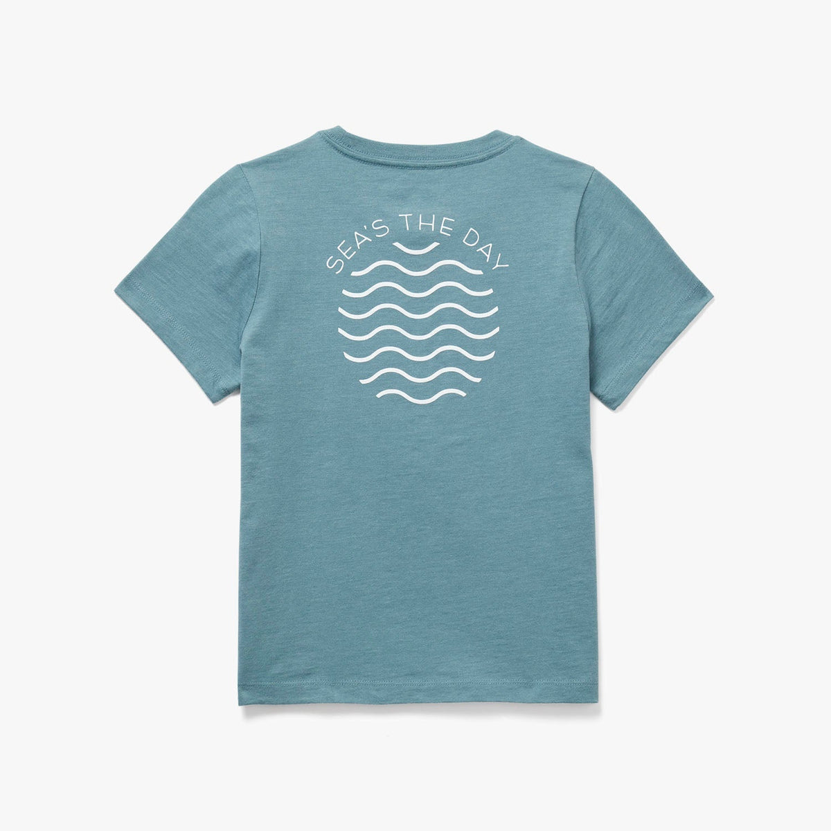 Kids Kismet Printed Tee | Green Seas The Day