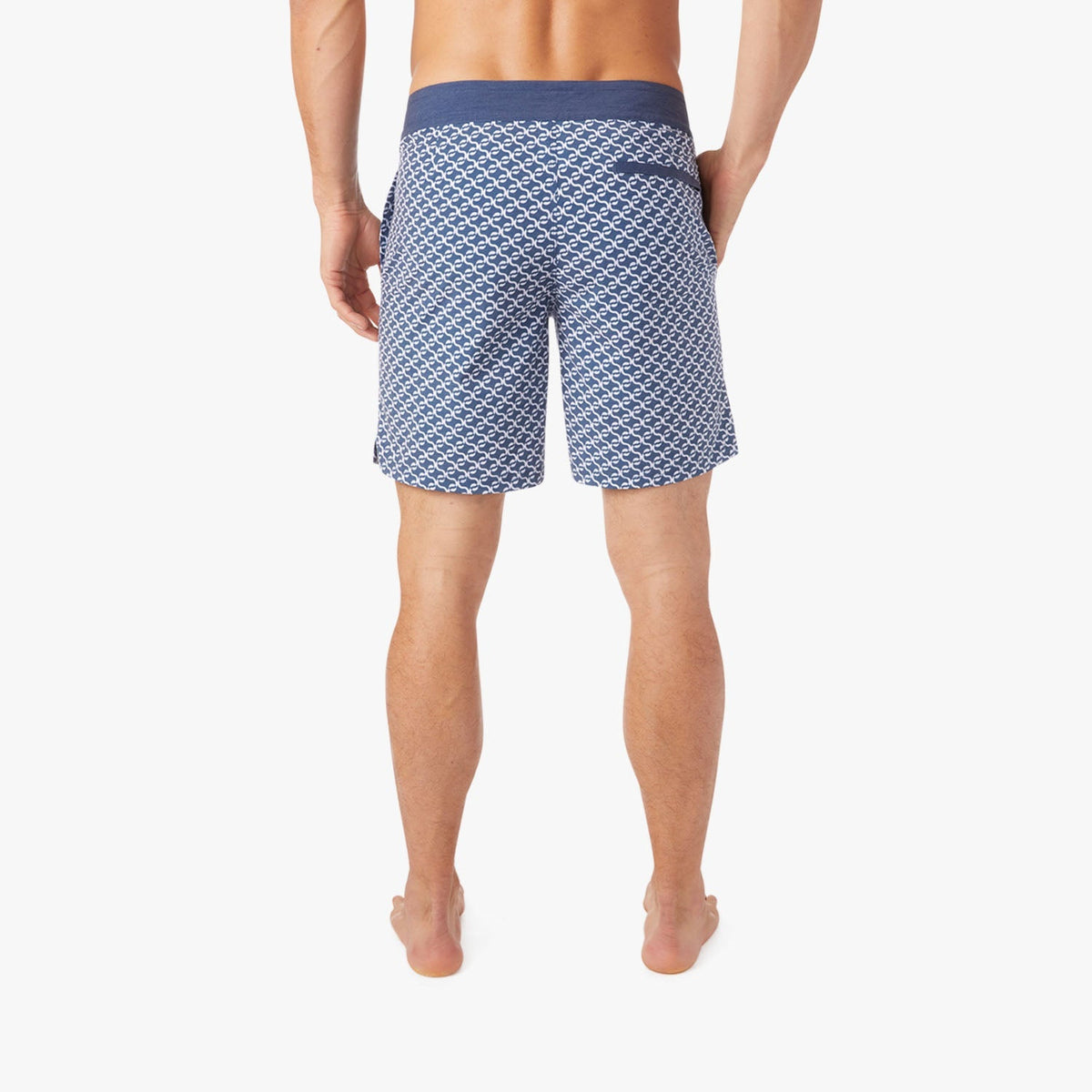 The Nautilus Boardshort | Navy Geo