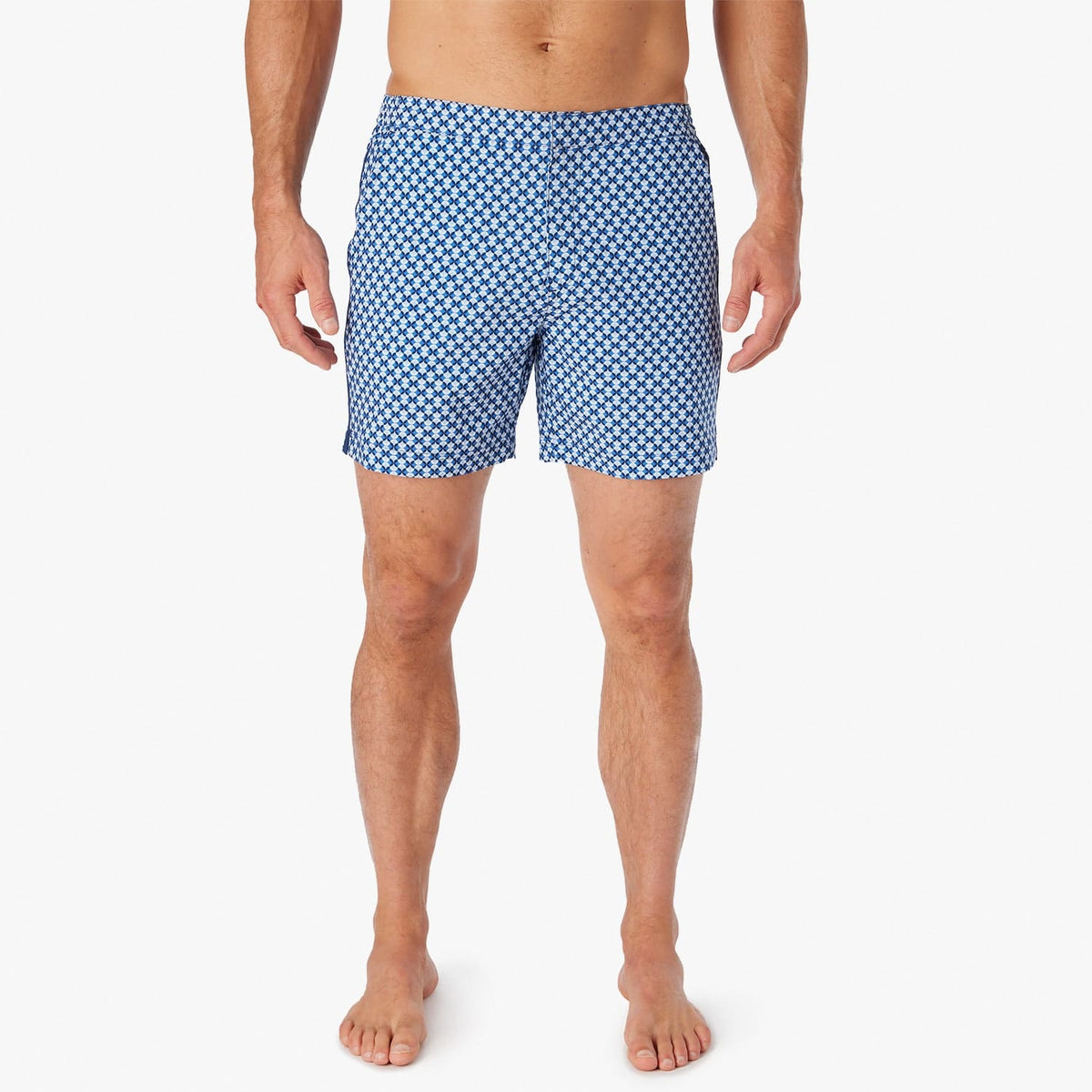 The Sextant Trunk | Sky Blue Retro Flower