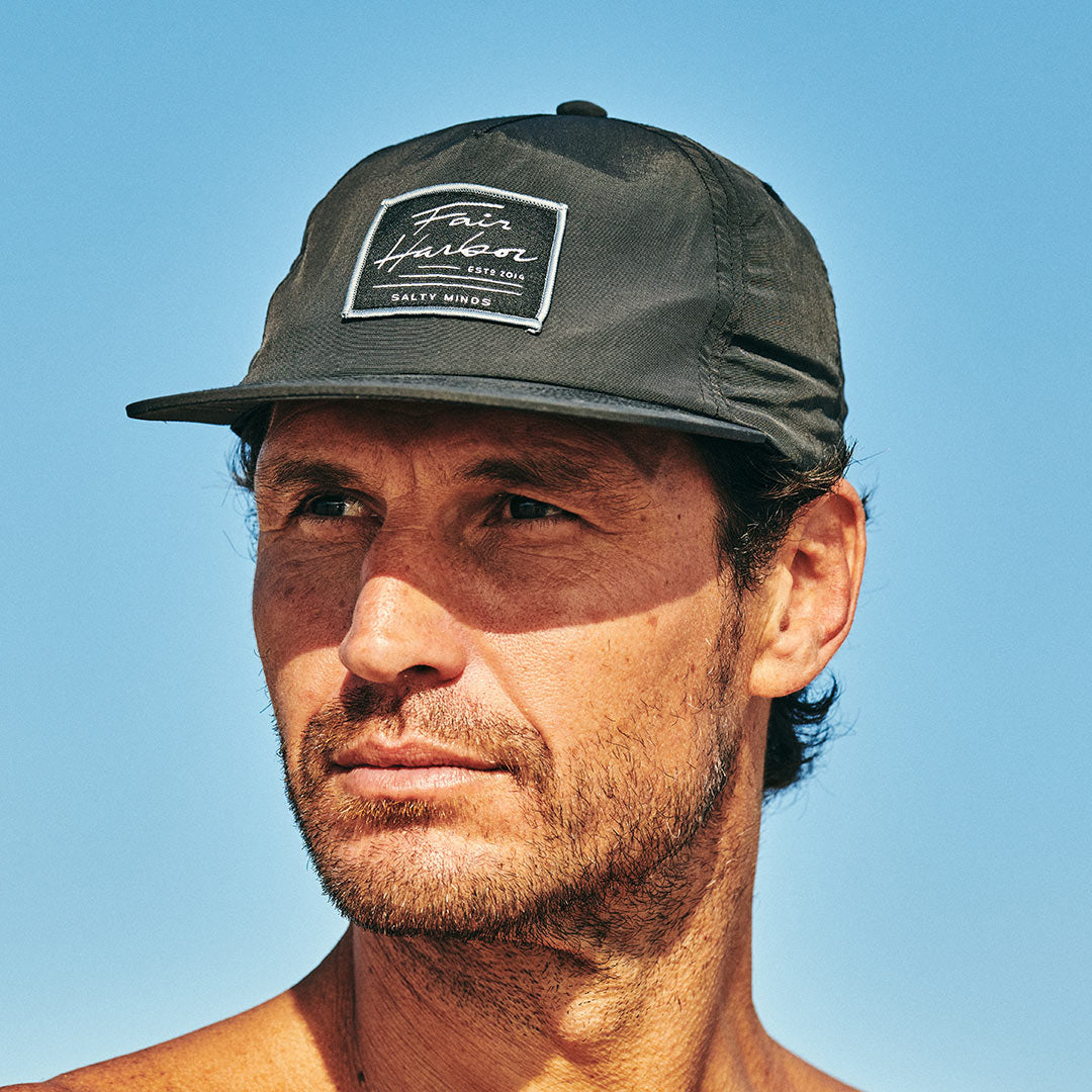 The Shoreline 5-Panel Hat | Black