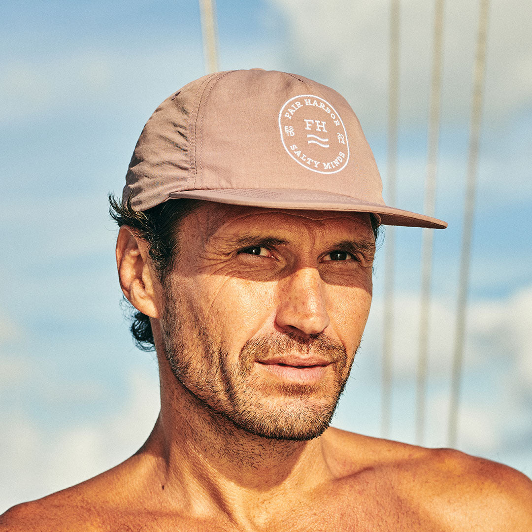The Shoreline 5-Panel Hat | Pink Sand