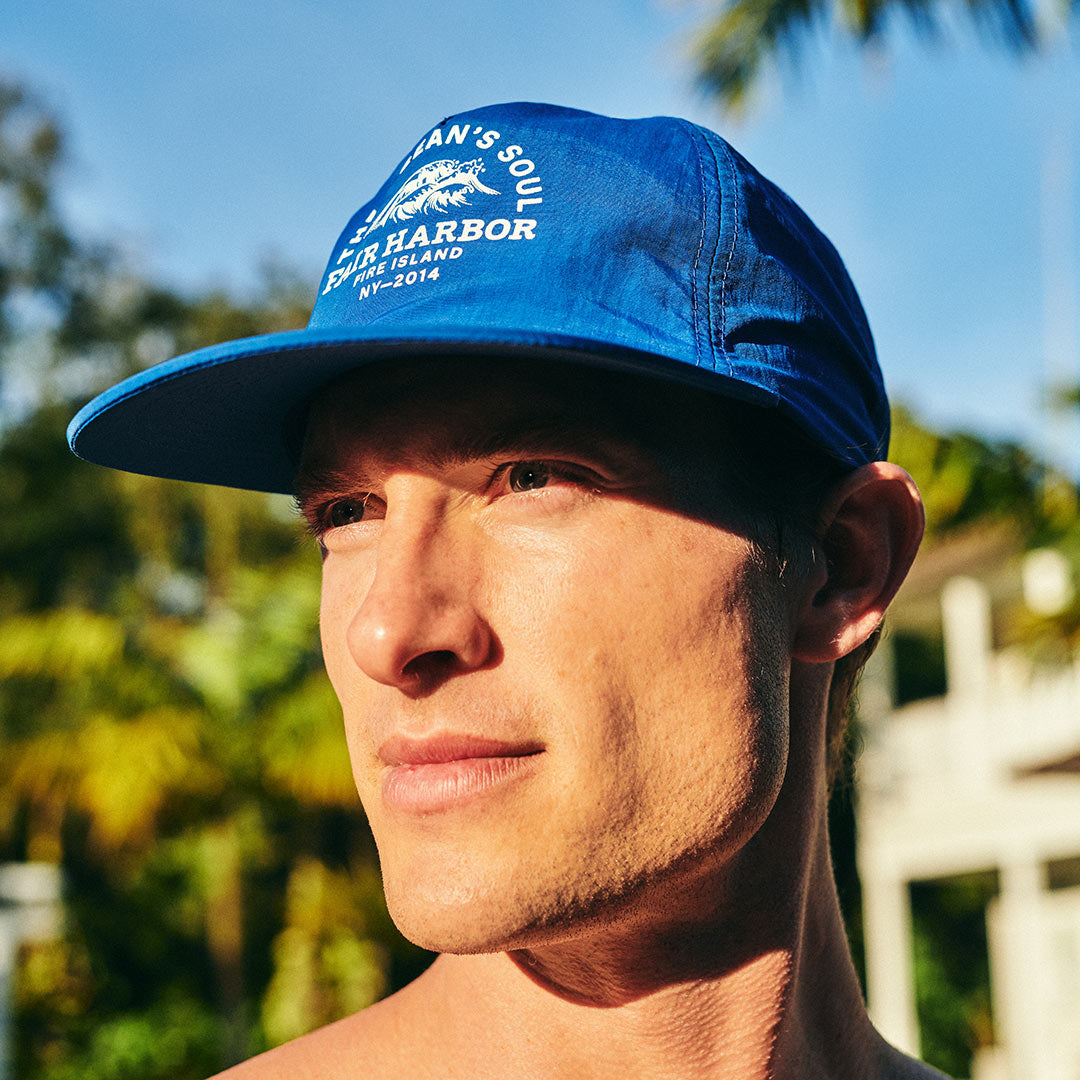 The Shoreline 5-Panel Hat | Cobalt
