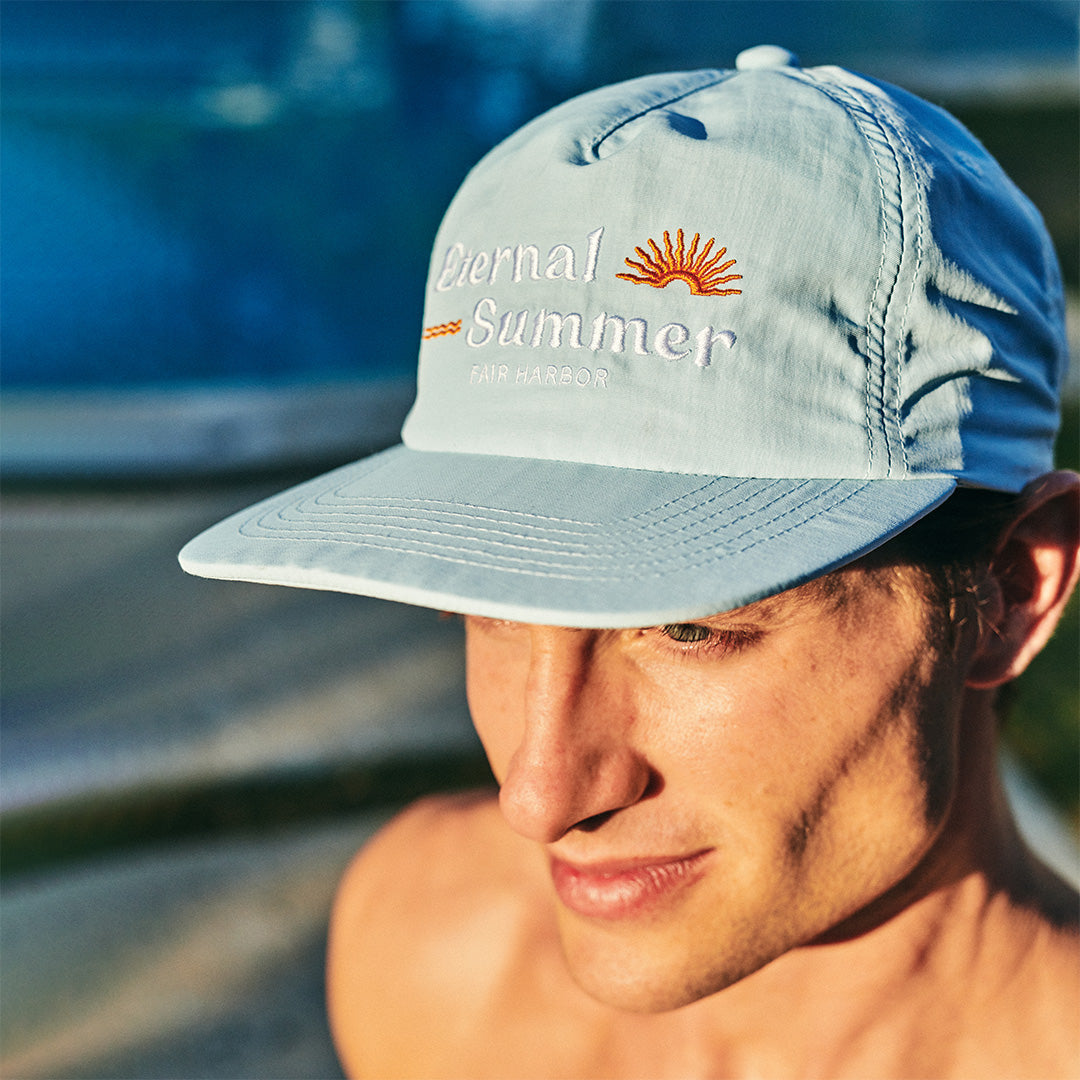 The Shoreline 5-Panel Hat | Cerulean