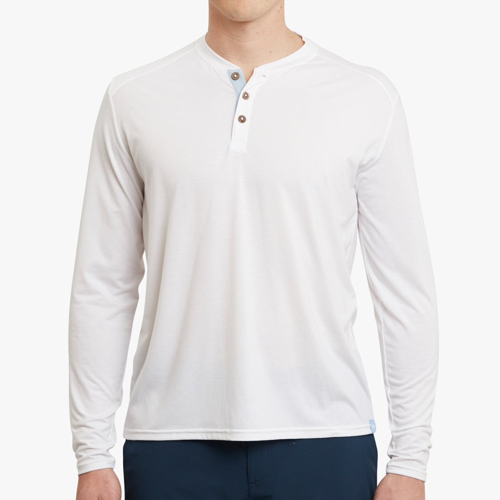  The SeaBreeze Henley | White
