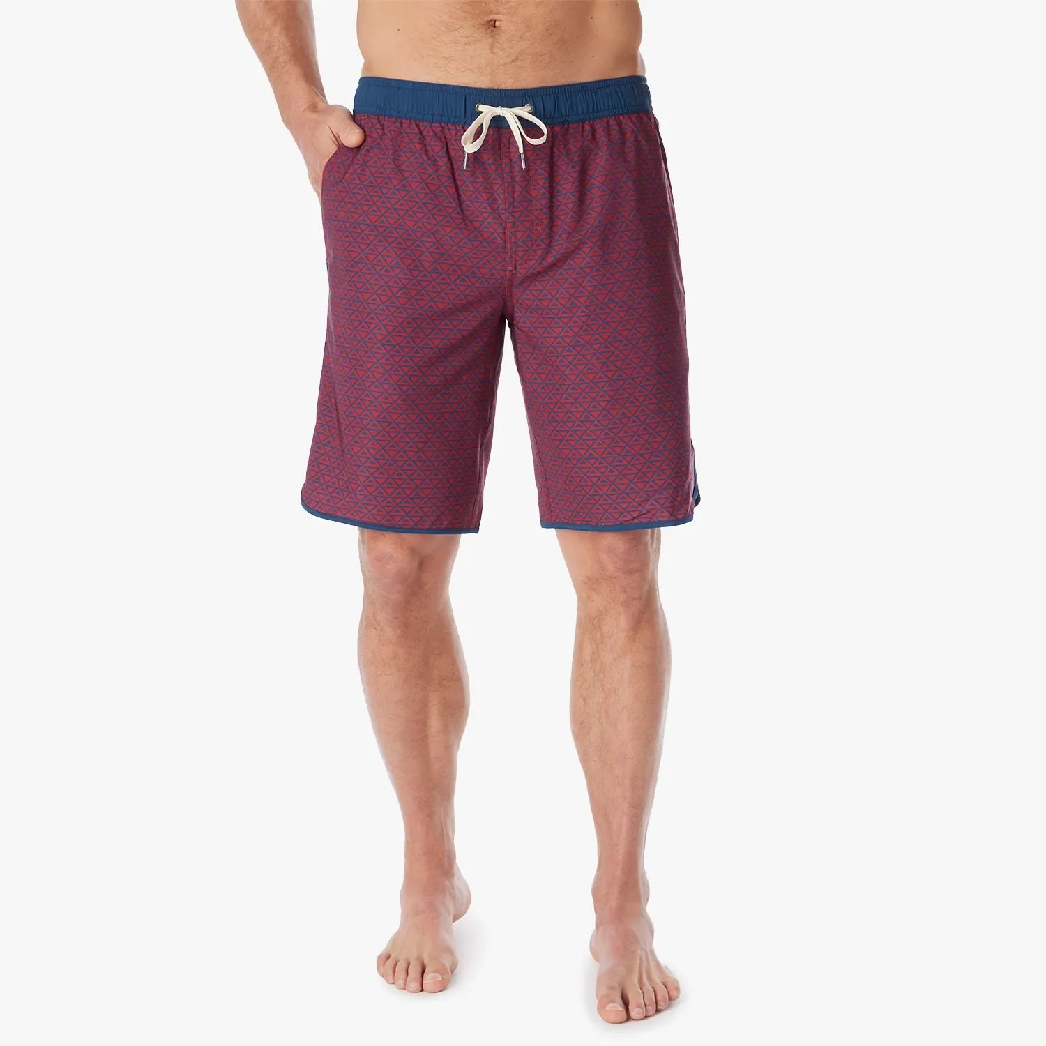  The Anchor | Nautical Red Wavy Geo