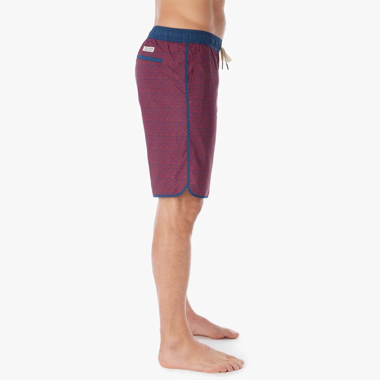  The Anchor | Nautical Red Wavy Geo