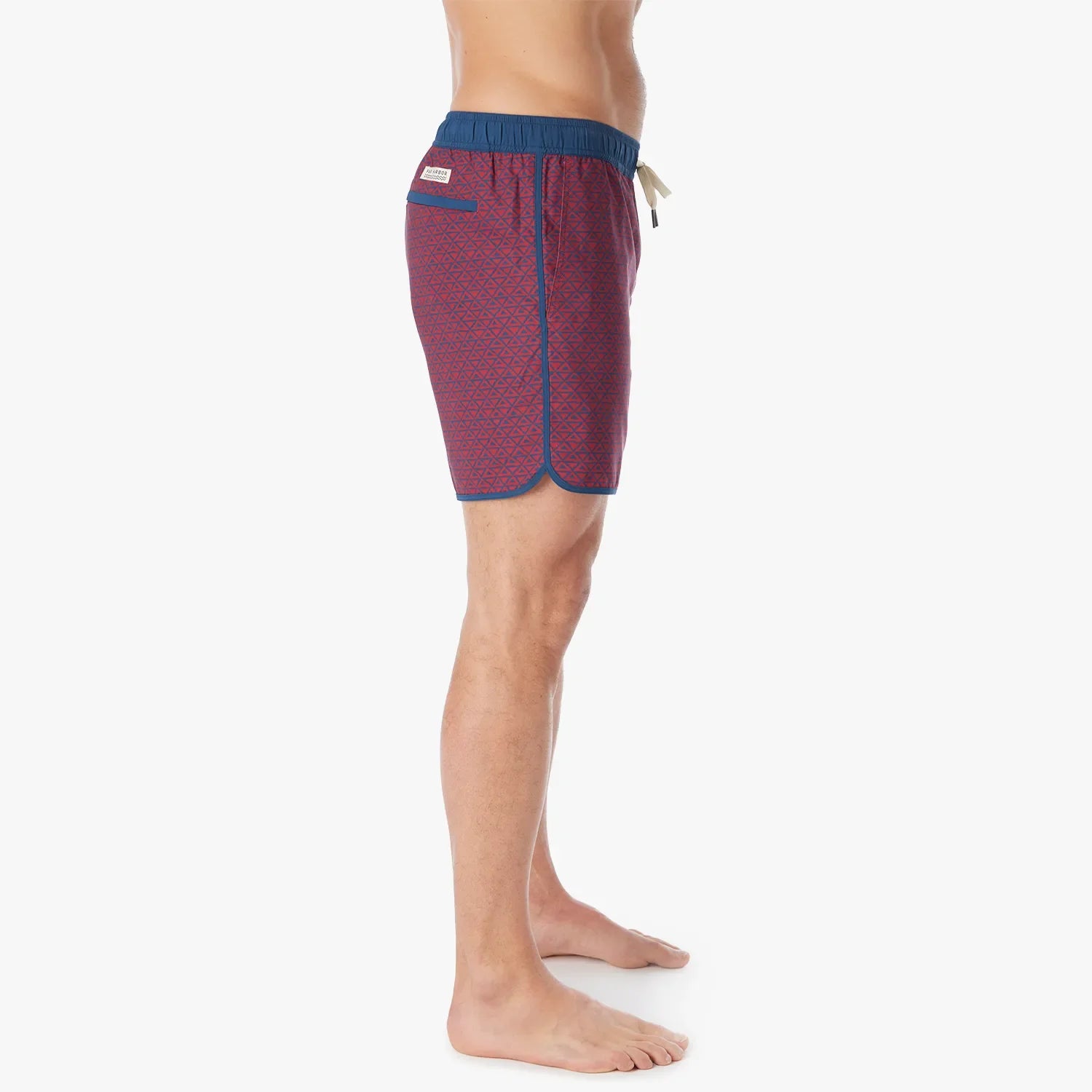  The Anchor | Nautical Red Wavy Geo
