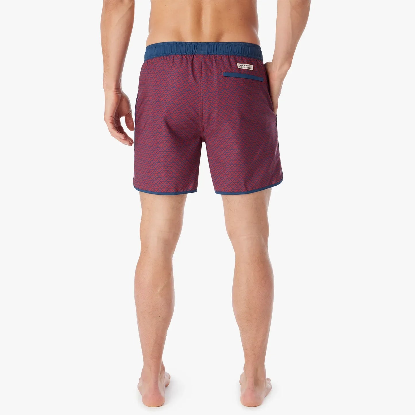  The Anchor | Nautical Red Wavy Geo