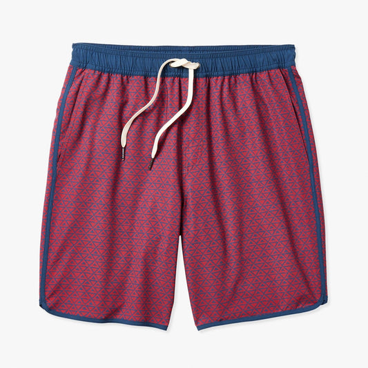  The Anchor | Nautical Red Wavy Geo