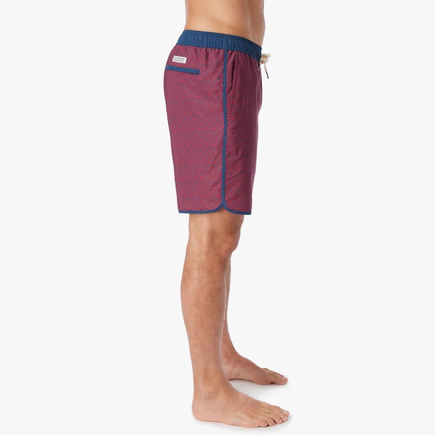  The Anchor | Nautical Red Wavy Geo