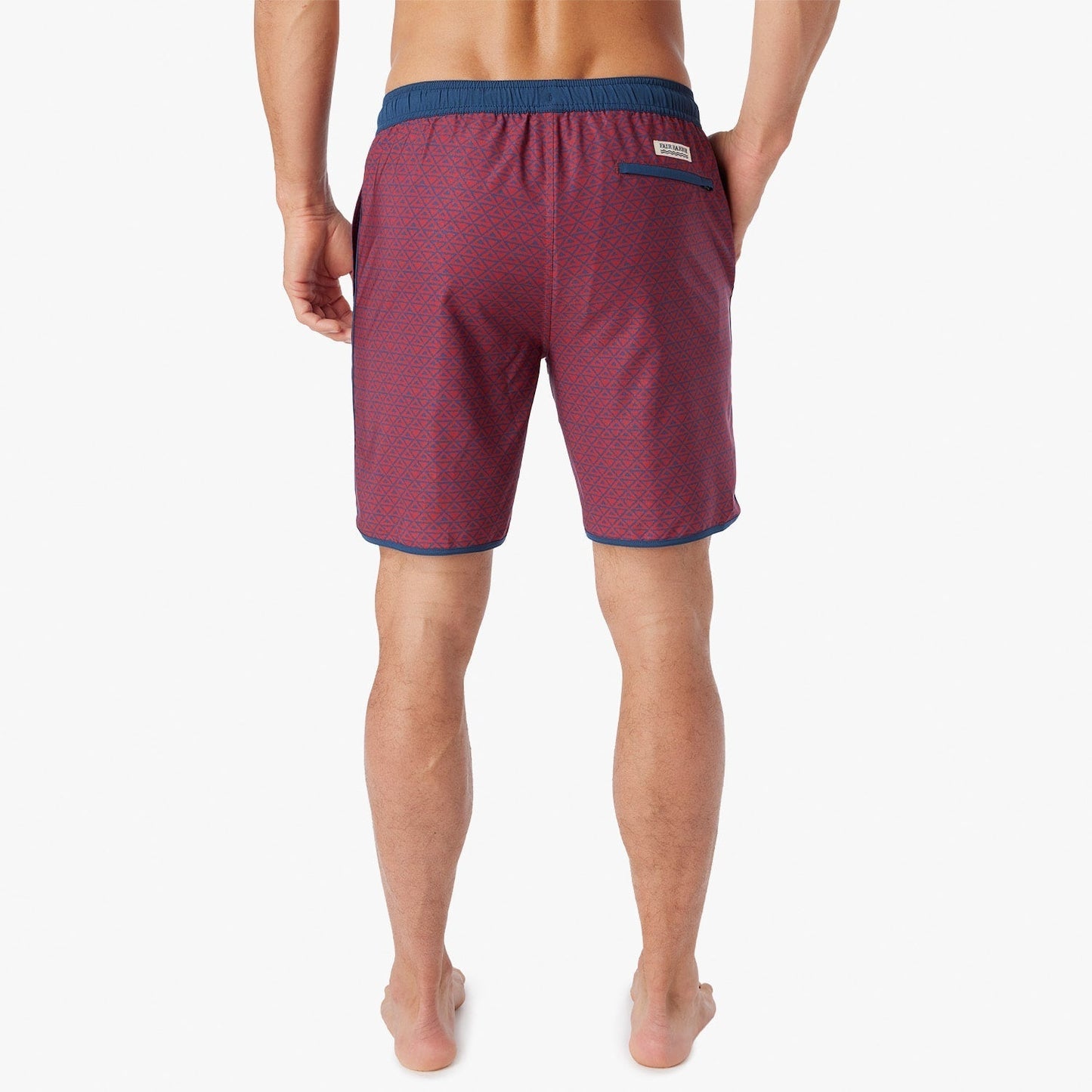  The Anchor | Nautical Red Wavy Geo