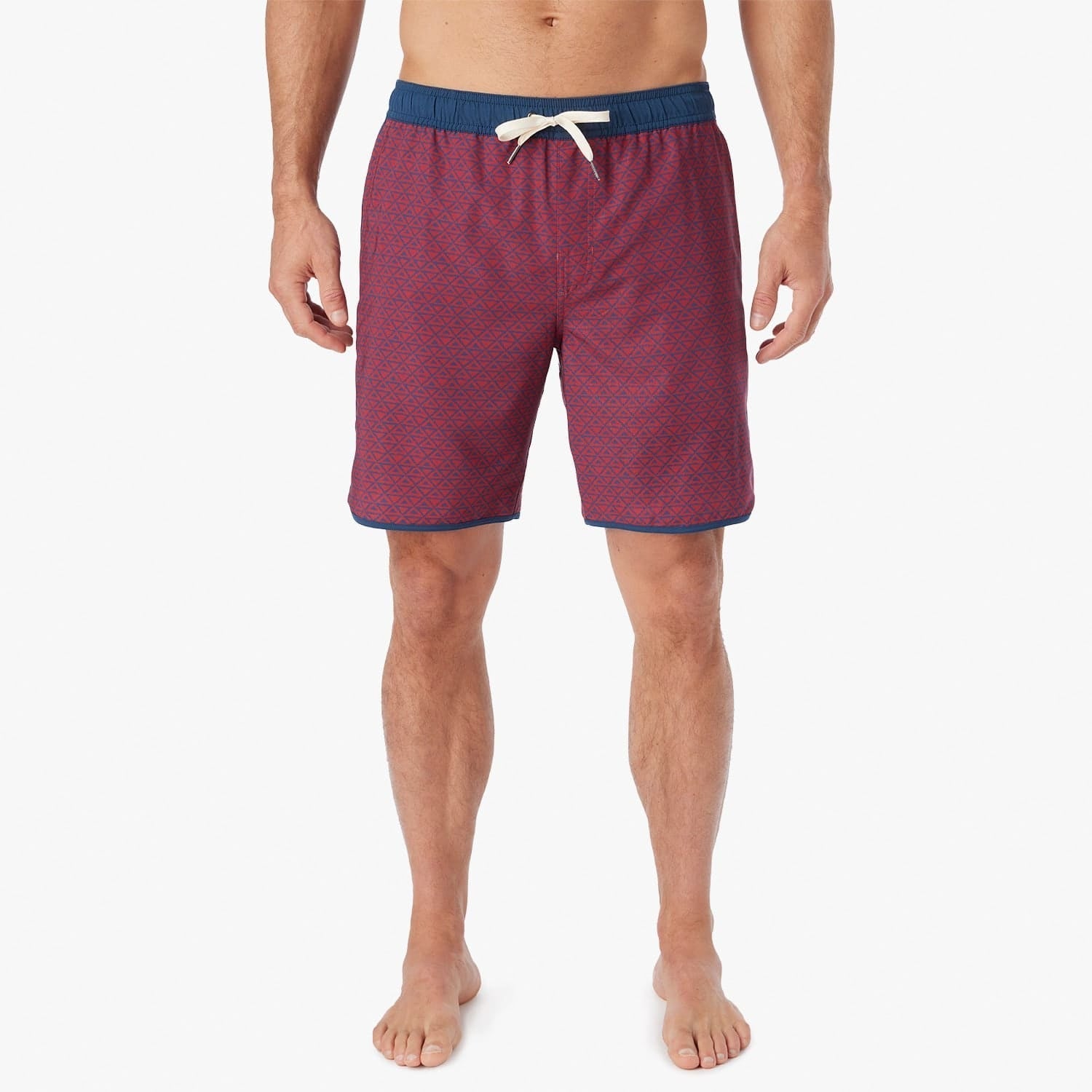  The Anchor | Nautical Red Wavy Geo