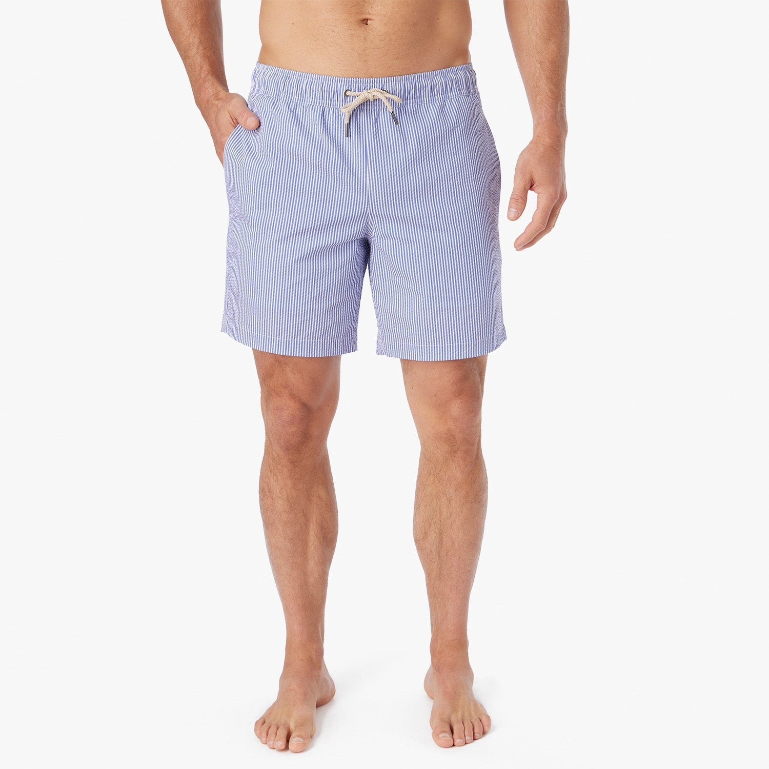  The Bayberry Trunk | Light Blue Seersucker