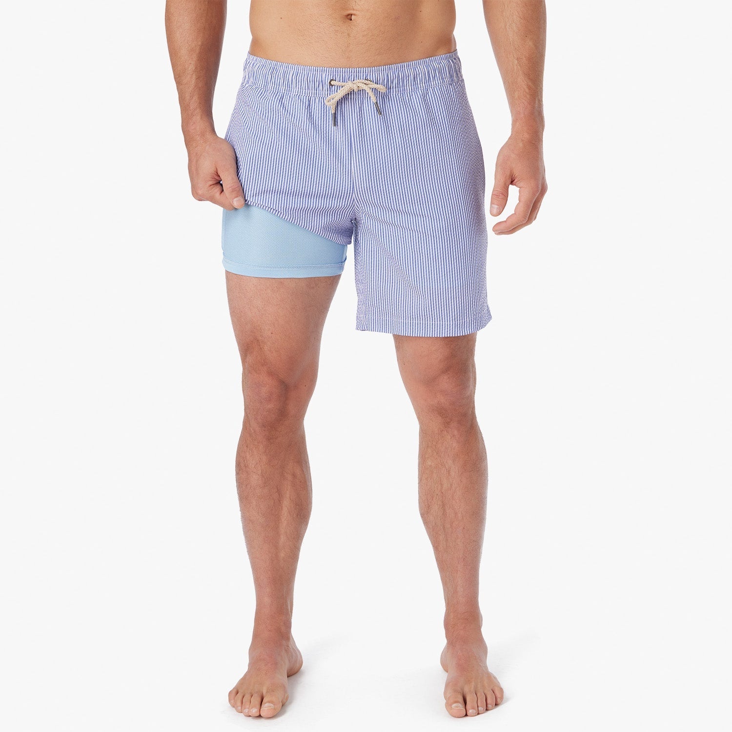  The Bayberry Trunk | Light Blue Seersucker