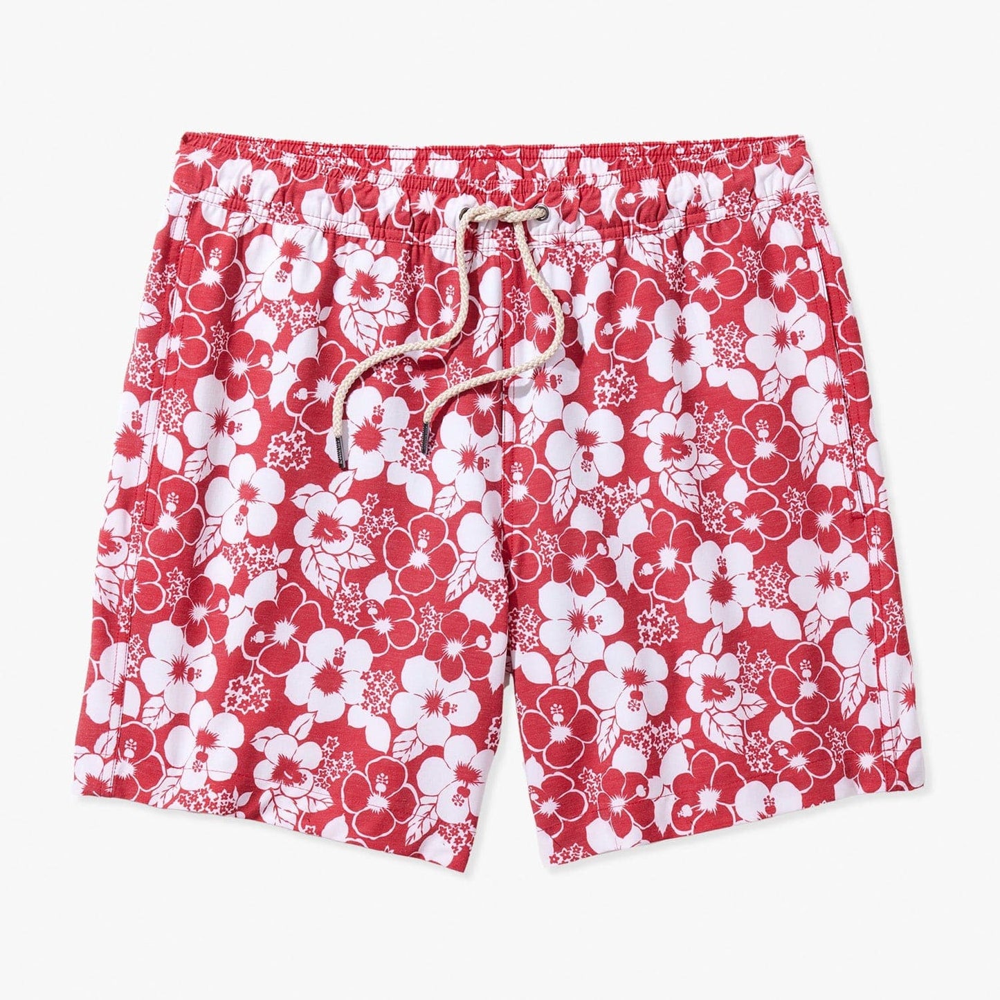  The Bayberry Trunk | Nautical Red Stamped Hibiscus
