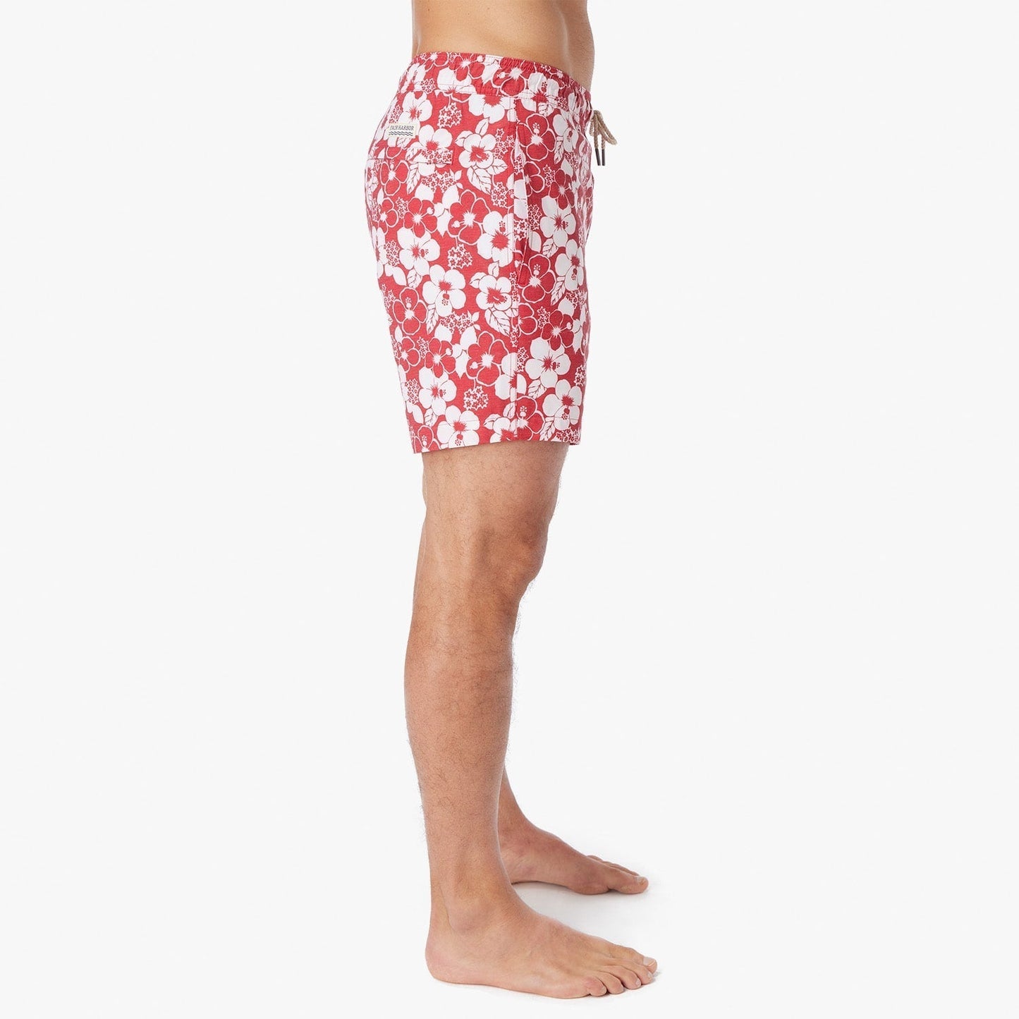  The Bayberry Trunk | Nautical Red Stamped Hibiscus