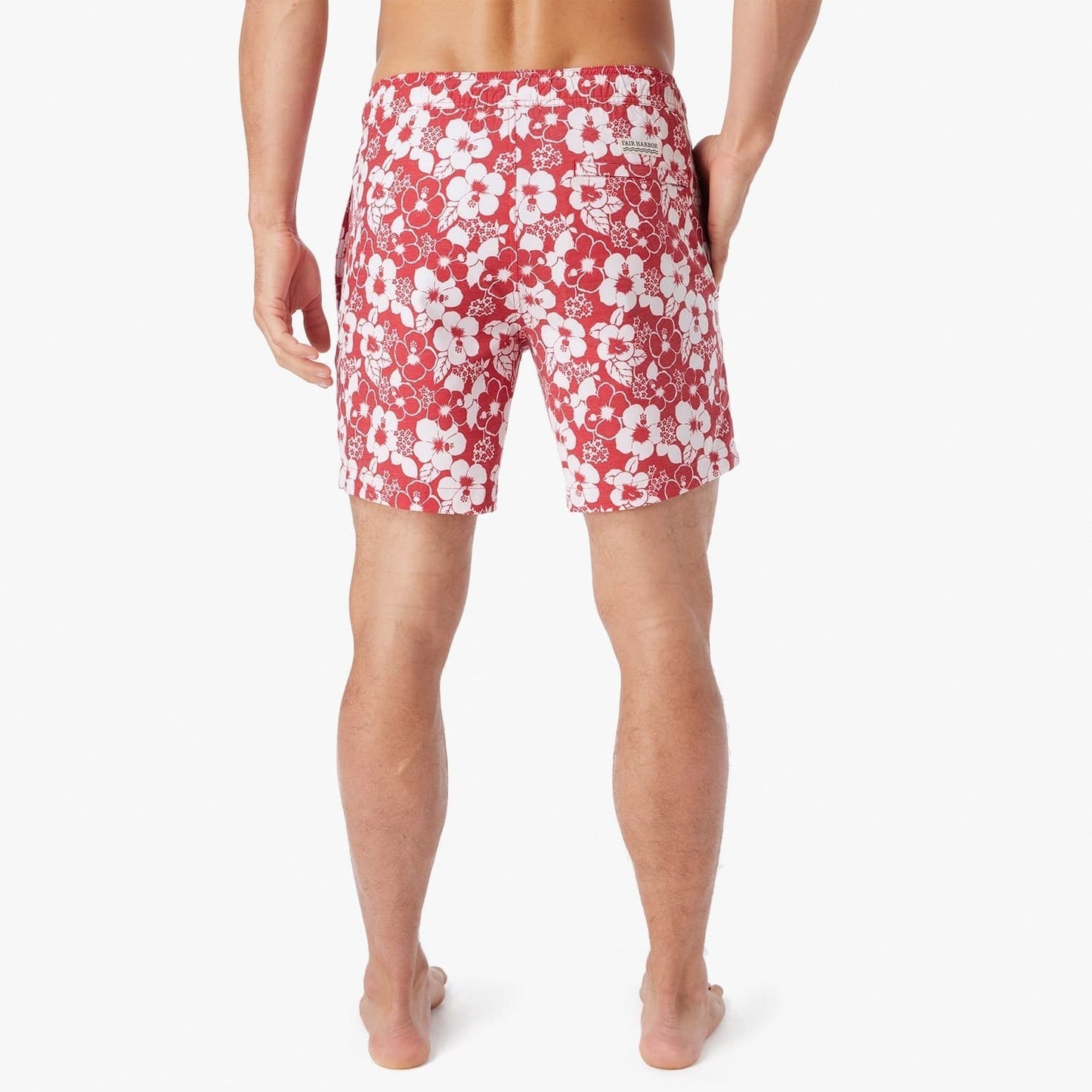  The Bayberry Trunk | Nautical Red Stamped Hibiscus