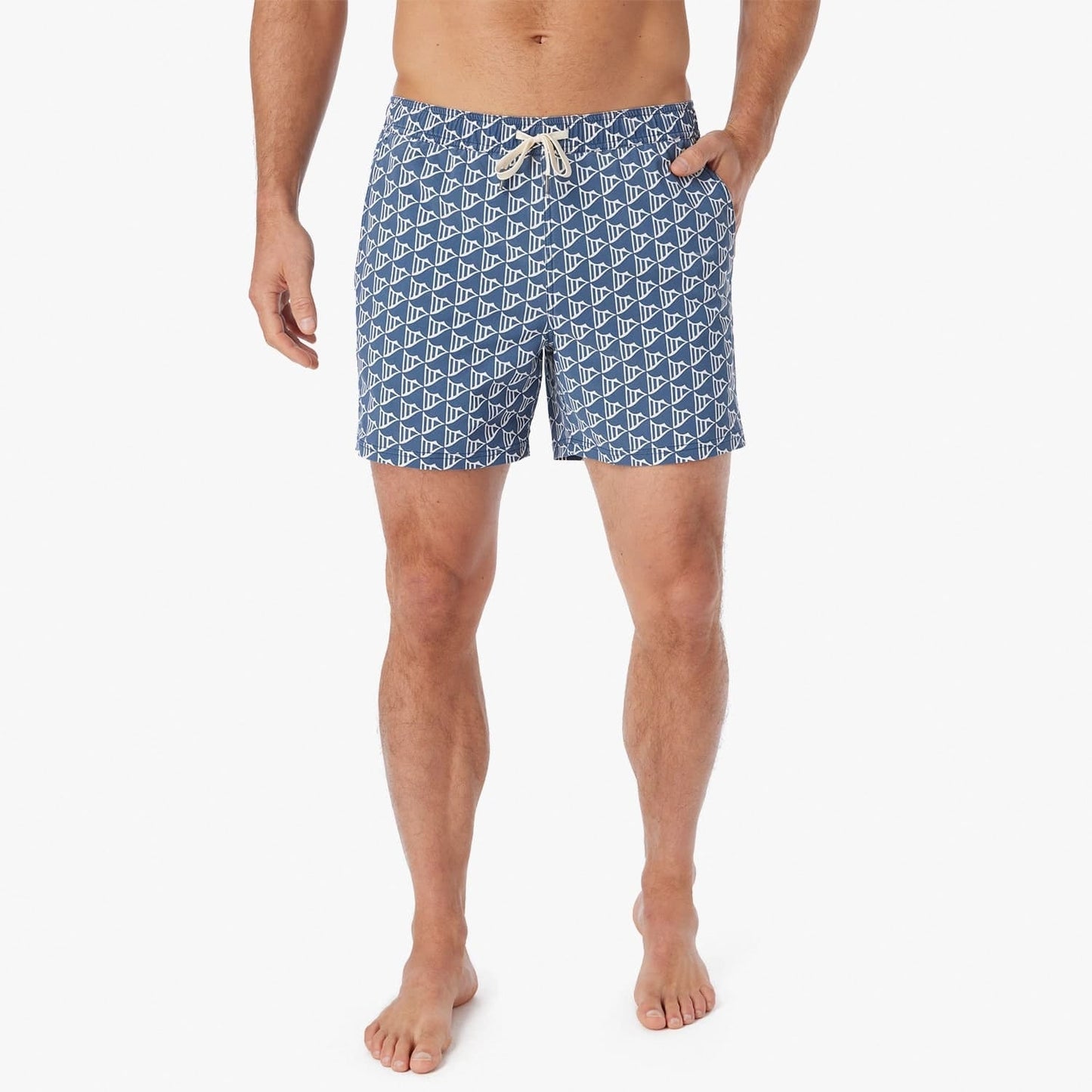  The Bungalow Trunk | Navy Windy Flags