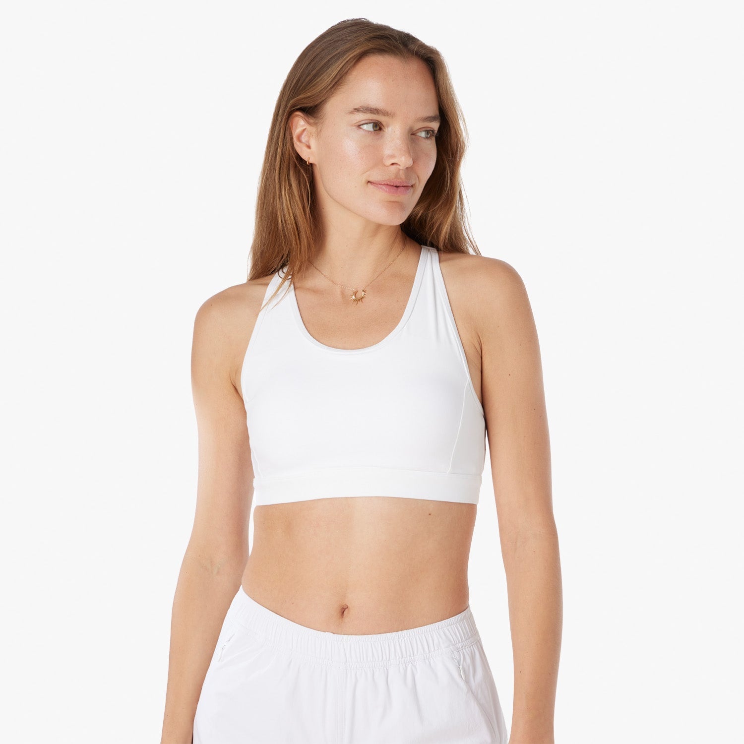  The Corliss Sports Bra | White