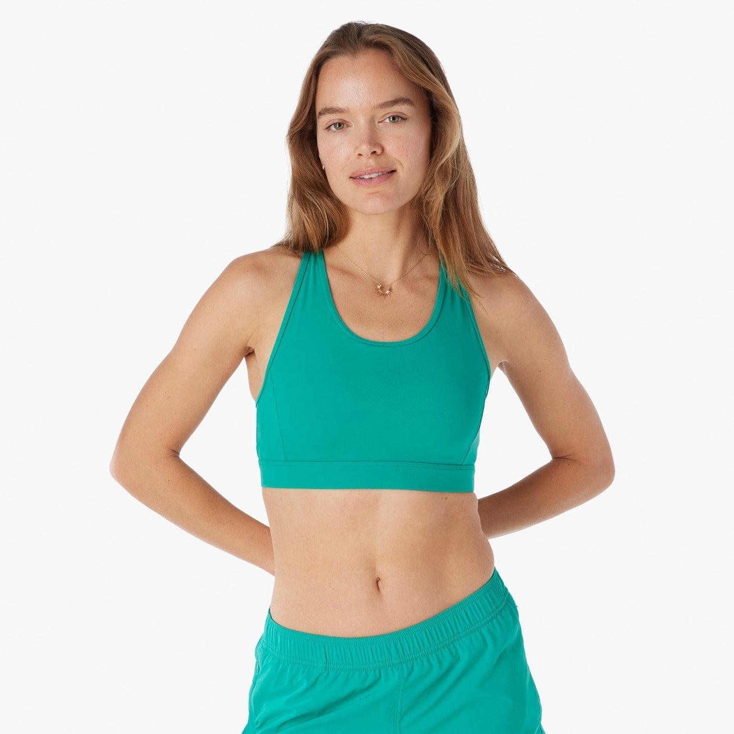  The Corliss Sports Bra | Jade Green