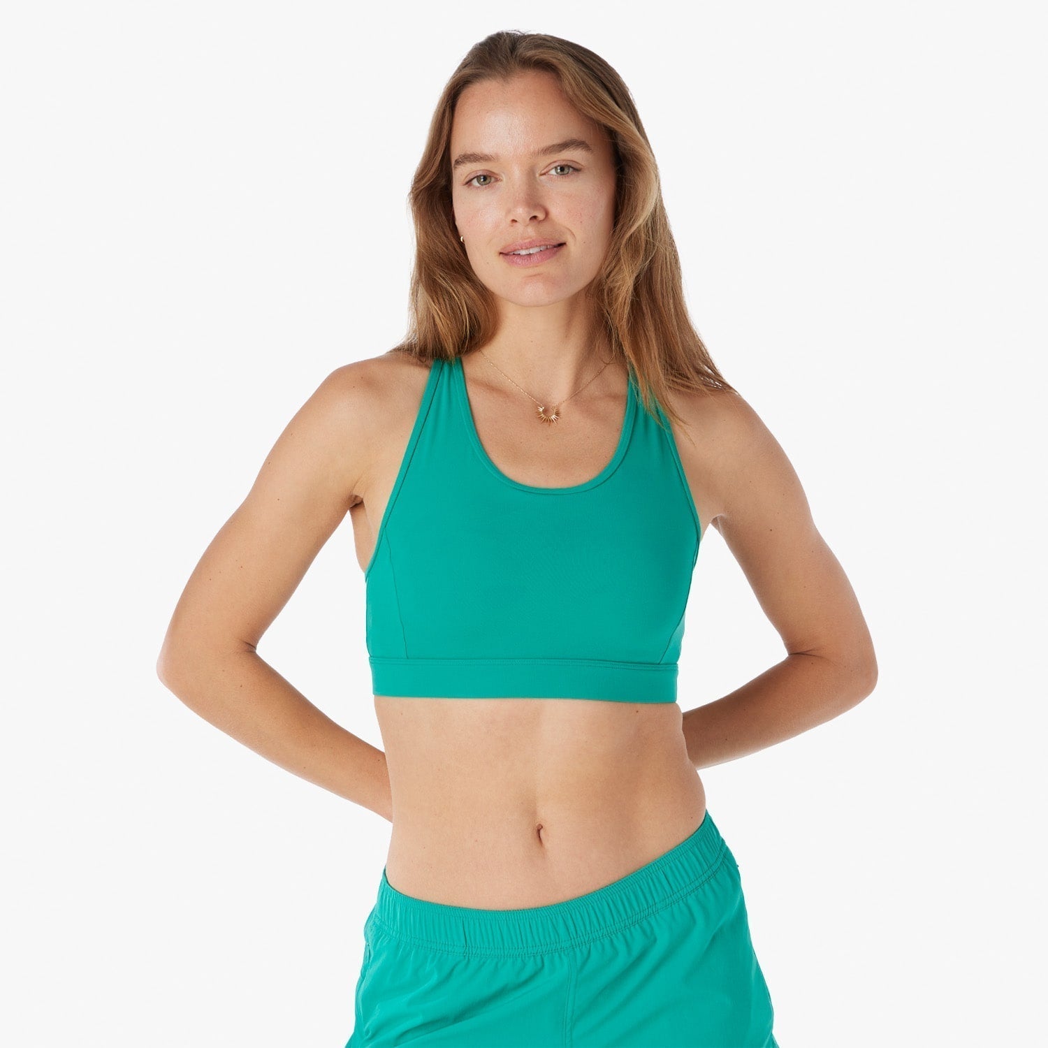  The Corliss Sports Bra | Jade Green
