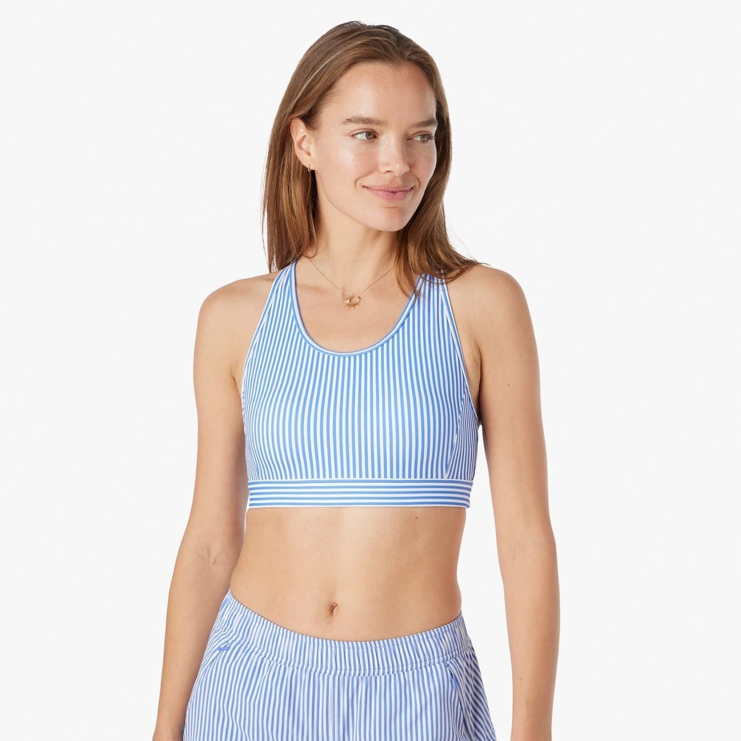  The Corliss Sports Bra | Sailing Stripe