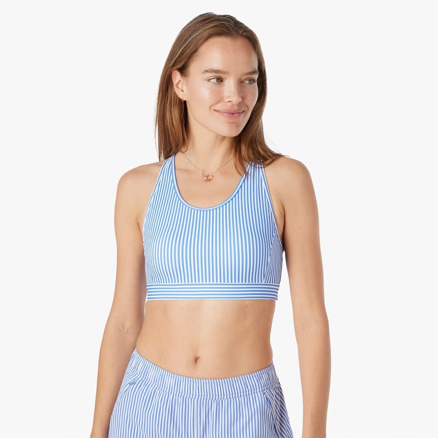  The Corliss Sports Bra | Sailing Stripe