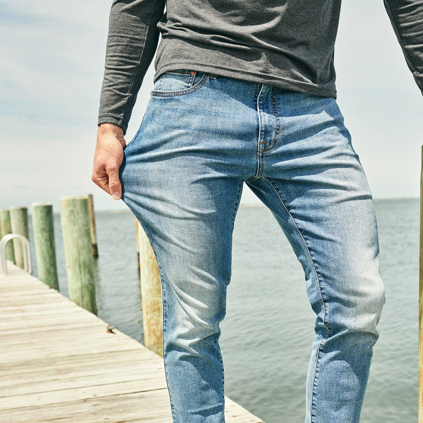  The Ultra-Stretch Driftwood Denim | Beach Wash