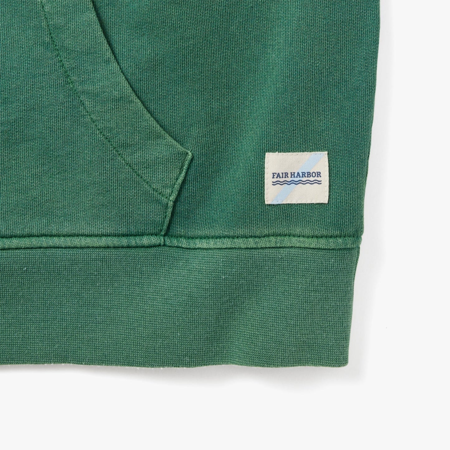  The Vintage-Wash Saltaire Hoodie | Coastal Green