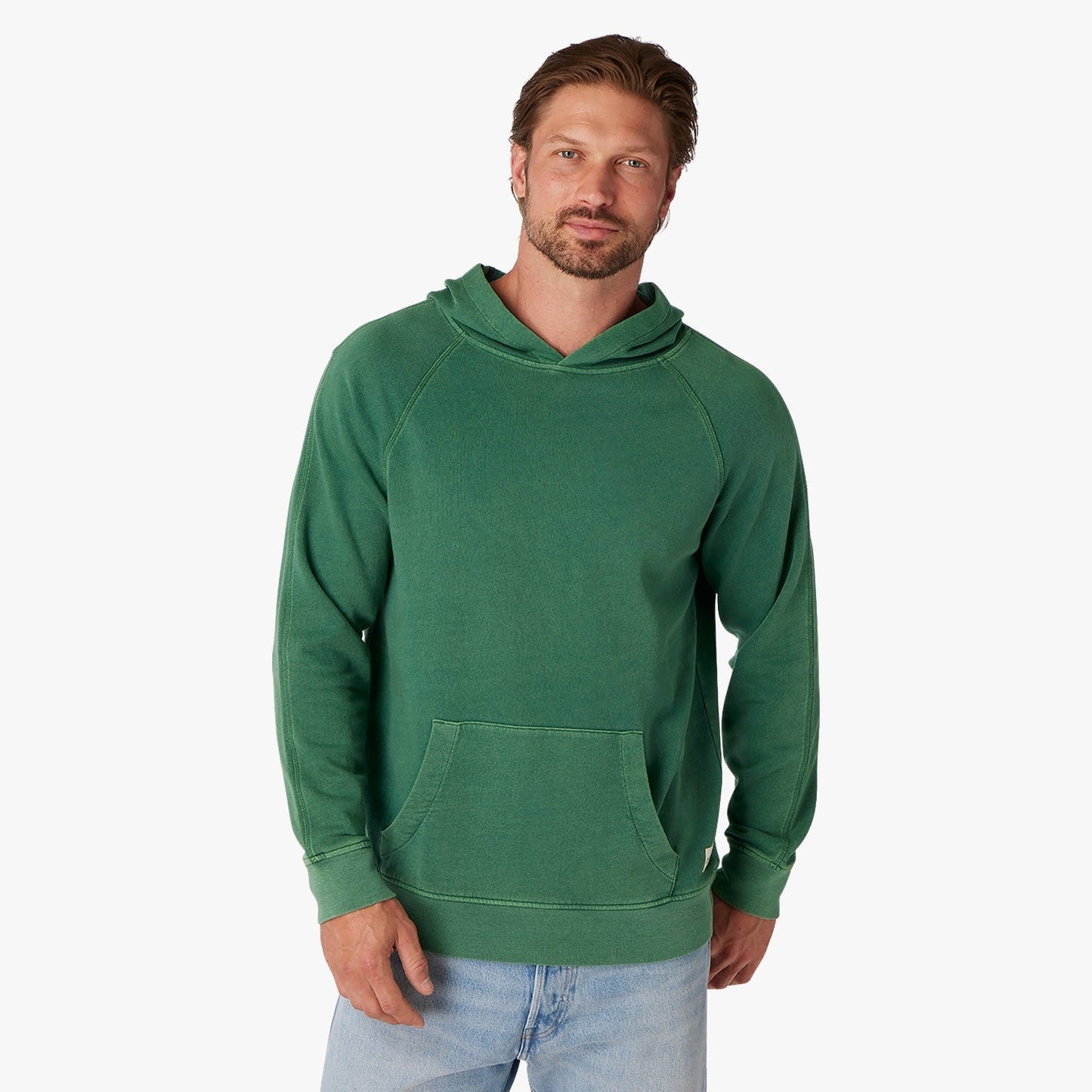  The Vintage-Wash Saltaire Hoodie | Coastal Green
