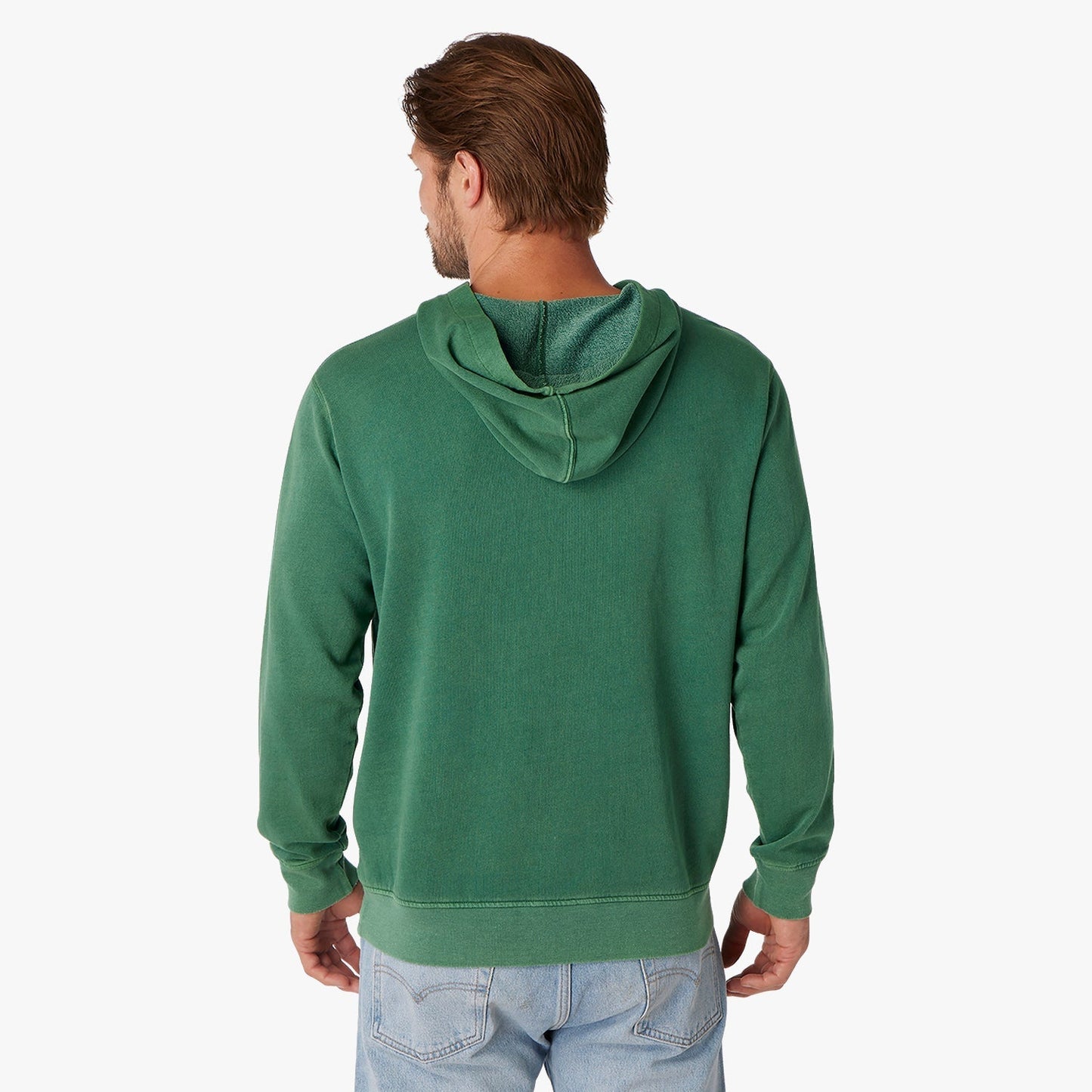  The Vintage-Wash Saltaire Hoodie | Coastal Green