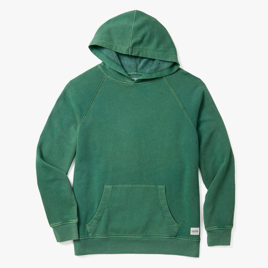  The Vintage-Wash Saltaire Hoodie | Coastal Green