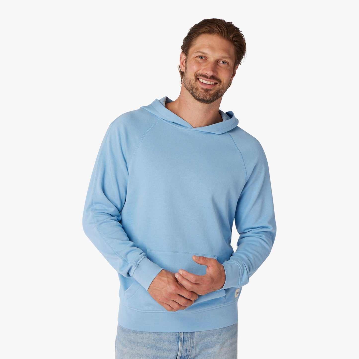  The Vintage-Wash Saltaire Hoodie | Surf Blue