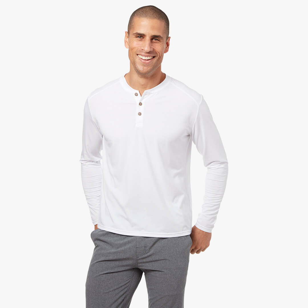  The SeaBreeze Henley | White