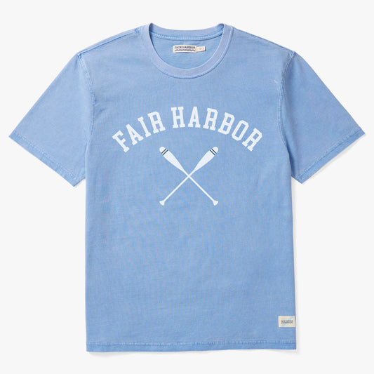  The Saltaire Graphic Tee | Light Blue Rowing