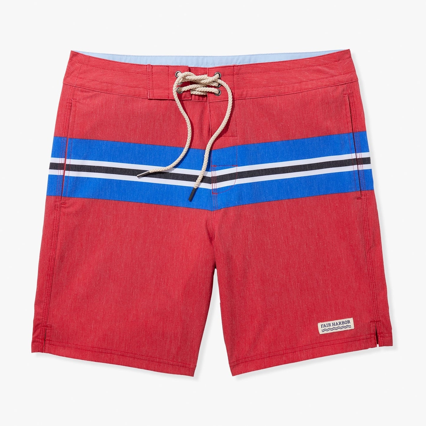  The Nautilus Boardshort | Nautical Red Sailing Stripe