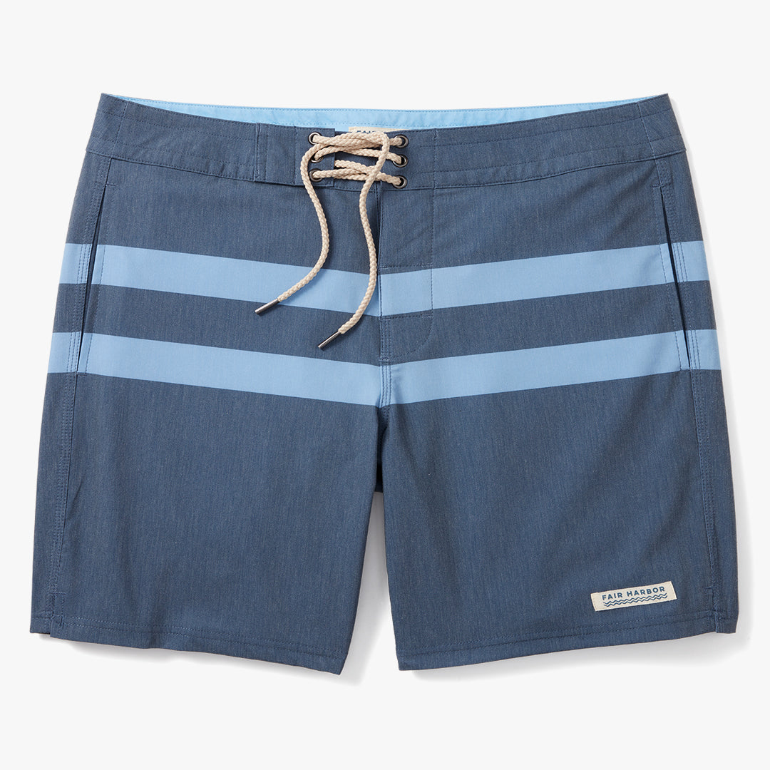  The Nautilus Boardshort | Navy Stripe