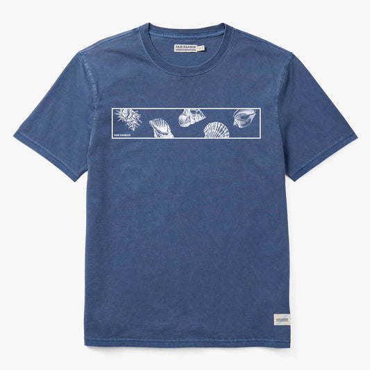  The Saltaire Graphic Tee | Navy Seashells